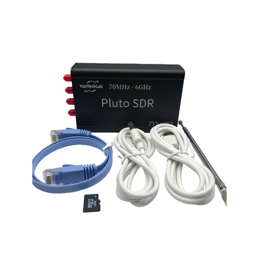 YanTechLab Pluto SDR with ZYNQ-7010 and AD9363 Dual-Channel RF Transceiver, 70MHz–6GHz, Gigabit Ethernet Data Interface