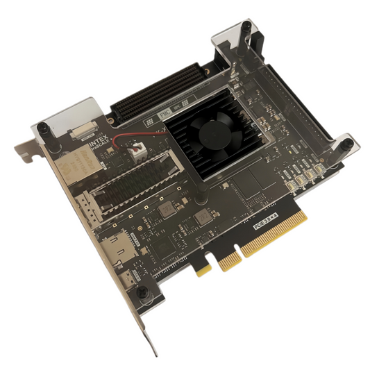 YX-OS25 KU5P Xilinx FPGA Development Board with FMC HPC, QSFP28 100G Optical Interface and PCIe 3.0 for High-Speed Communication