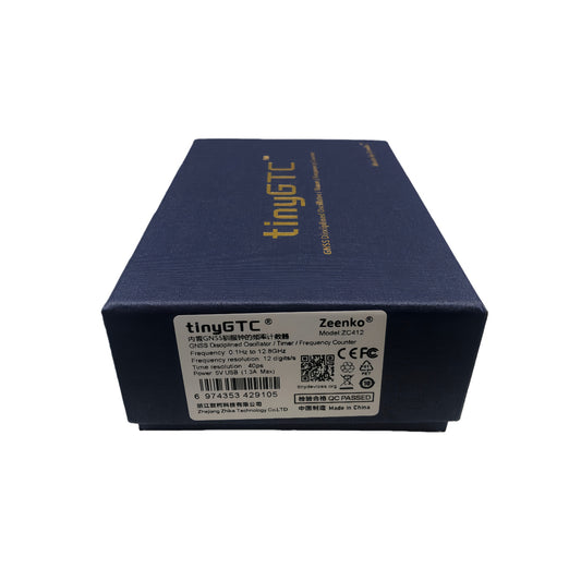 tinyGTC ZC412 12-Bit Frequency Counter (0.1Hz–12.8GHz) | Built-in GNSS Timing, High-Precision Counter Compatible with TinySA