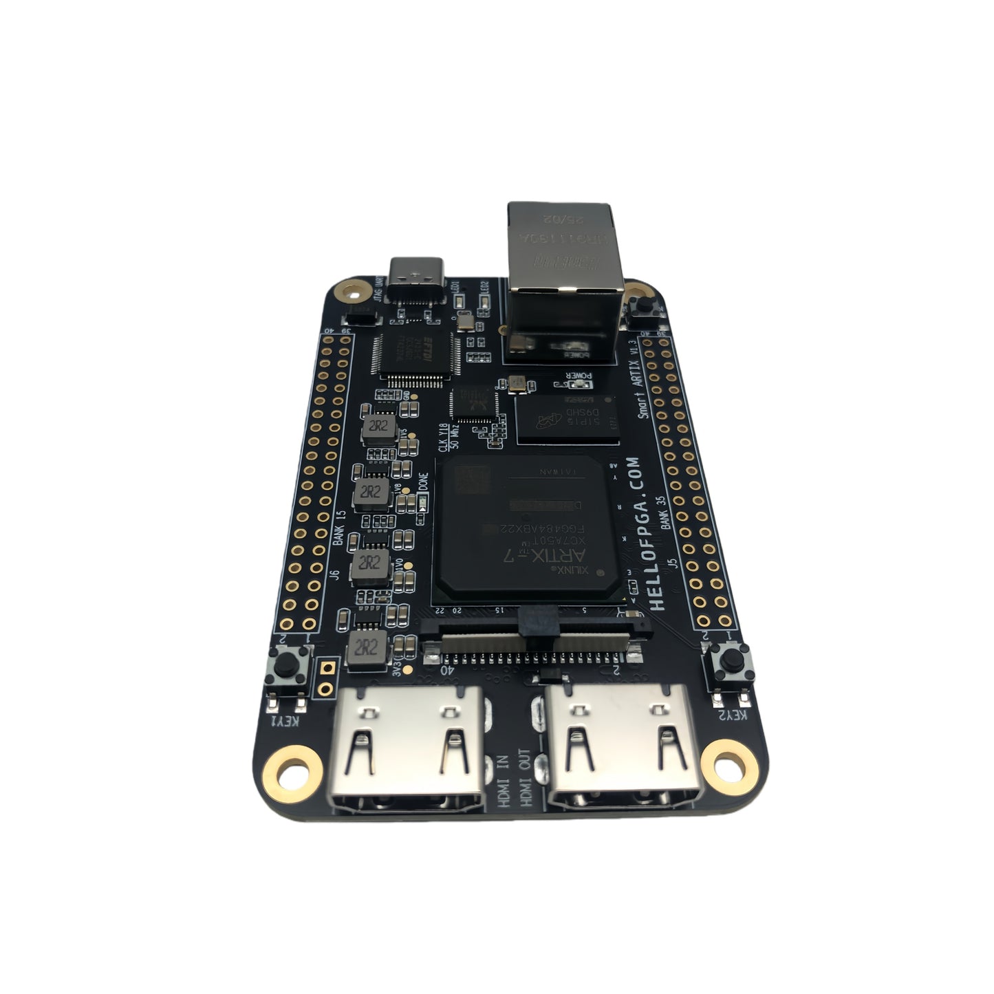 Smart ARTIX XC7A50T FPGA Development Board | Rich Peripherals and Gigabit Ethernet Port